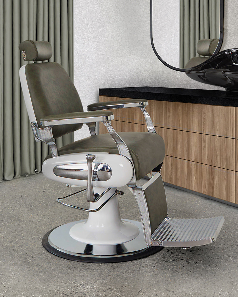 Forest Sage - Sillón de barbero verde